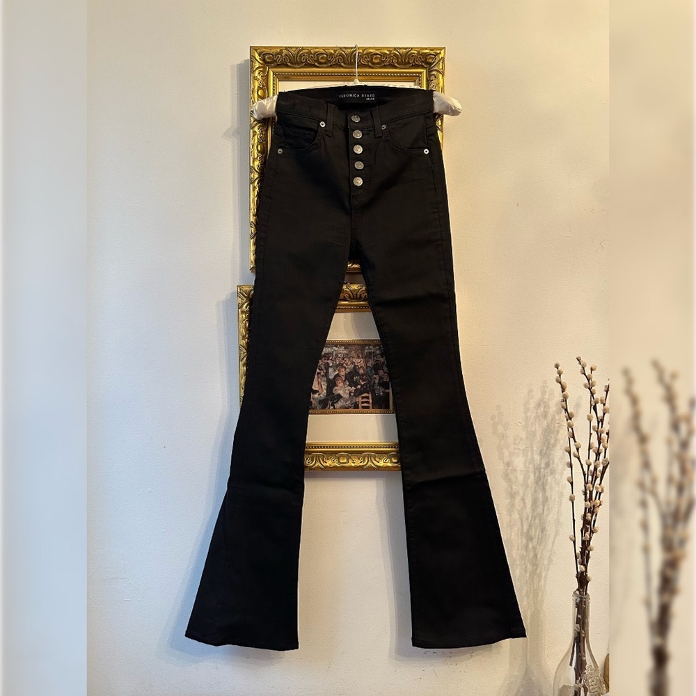Veronica Beard Beverly Skinny High Rise Flare